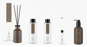 Ipuro Cuir 5-teiliges Set – Classic – Raumduft 240 ml + 2x Nachfüller + Sticks + Handseife